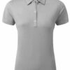 Footjoy Heather Self Collar -naisten harmaa golfpaita