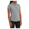 Footjoy Heather Self Collar -naisten harmaa golfpaita - Image 2